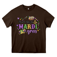 Chocolate Brown thick thighs mardi gras Heavy Core Tee - MaliasSmallBusiness