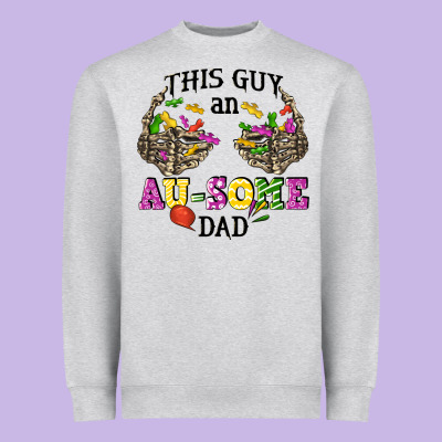 This Guy An Au Some Dad Heavyweight Sweatshirt Designed By Cowgirlartshop