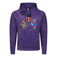 Cloud Purple Im in a Fishing State of Mind Illinois Vintage Hoodie - Bettercallsaul