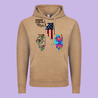 Im In A Fishing State Of Mind Illinois Vintage Hoodie Designed By Bettercallsaul