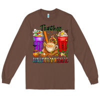 Chestnut hallothanksmas teacher Long Sleeve Tee - texasbilliewilder