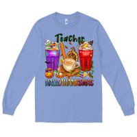 Colony Blue hallothanksmas teacher Long Sleeve Tee - texasbilliewilder