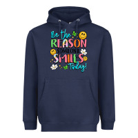 Navy be the reason someone smiles today Heavyweight Hoodie - LillyAllenDesigns