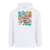 White be the reason someone smiles today Heavyweight Hoodie - LillyAllenDesigns