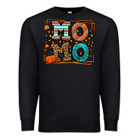 Black Fall Autumn Leopard Momo Premium Sweatshirt - LillyAllenDesigns