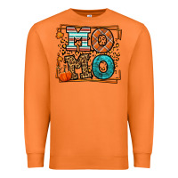 Carrot Fall Autumn Leopard Momo Premium Sweatshirt - LillyAllenDesigns