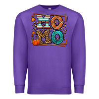Purple Fall Autumn Leopard Momo Premium Sweatshirt - LillyAllenDesigns