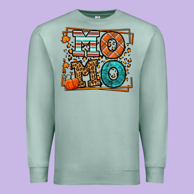 Fall Autumn Leopard Momo Premium Sweatshirt Designed By Lillyallendesigns