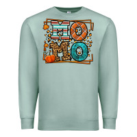 Seafoam Fall Autumn Leopard Momo Premium Sweatshirt - LillyAllenDesigns