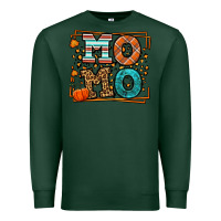 Sports Green Fall Autumn Leopard Momo Premium Sweatshirt - LillyAllenDesigns