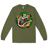 Army Green Cowboy Christmas Long Sleeve Tee - RanaPortraitStore
