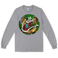 Heather Grey Cowboy Christmas Long Sleeve Tee - RanaPortraitStore
