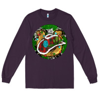 Plum Cowboy Christmas Long Sleeve Tee - RanaPortraitStore