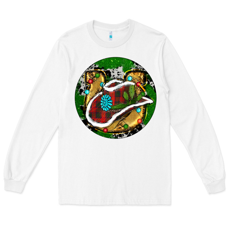 Cowboy Christmas Long Sleeve Tee by RanaPortraitStore | Teevron