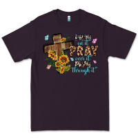 Plum pray on it pray over it pray through it Premium Tee - MaliasSmallBusiness