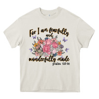 Cream for i am fearfully and wonderfully made Heavy Core Tee - MaliasSmallBusiness
