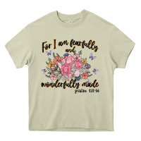 Mossy for i am fearfully and wonderfully made Heavy Core Tee - MaliasSmallBusiness