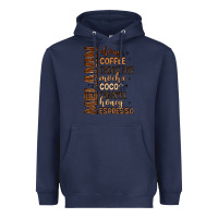 Navy melanin shades of brown Heavyweight Hoodie - LillyAllenDesigns