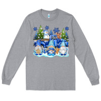Heather Grey snow gnome truck Long Sleeve Tee - texasbilliewilder