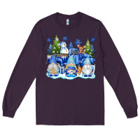Plum snow gnome truck Long Sleeve Tee - texasbilliewilder