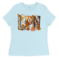 Baby Blue lpn licensed practical nurse Ladies Tee - NancyCooperArtShop