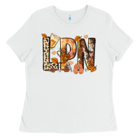 White lpn licensed practical nurse Ladies Tee - NancyCooperArtShop