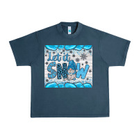 Midnight Navy let it snow Urban Heavy Tee - JahusDesignShop