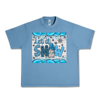 Pebble Blue let it snow Urban Heavy Tee - JahusDesignShop