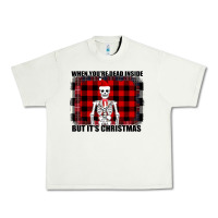 Pistachio When You re Dead Inside But It Christmas Skeleton Urban Heavy Tee - Bettercallsaul