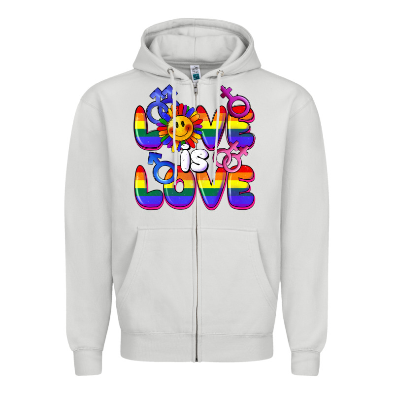 Love Is Love Zipper Hoodie by FaDigitalArtStudio | Teevron