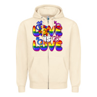 Sandshell Love is love Zipper Hoodie - FaDigitalArtStudio