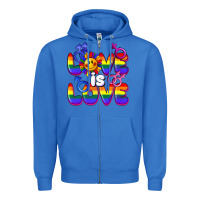 True Royal Love is love Zipper Hoodie - FaDigitalArtStudio