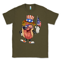 Army Green 4th of july hot dog Classic Tee - BarkalooDesign