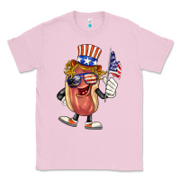 Bubblegum Pink 4th of july hot dog Classic Tee - BarkalooDesign