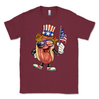Burgundy 4th of july hot dog Classic Tee - BarkalooDesign