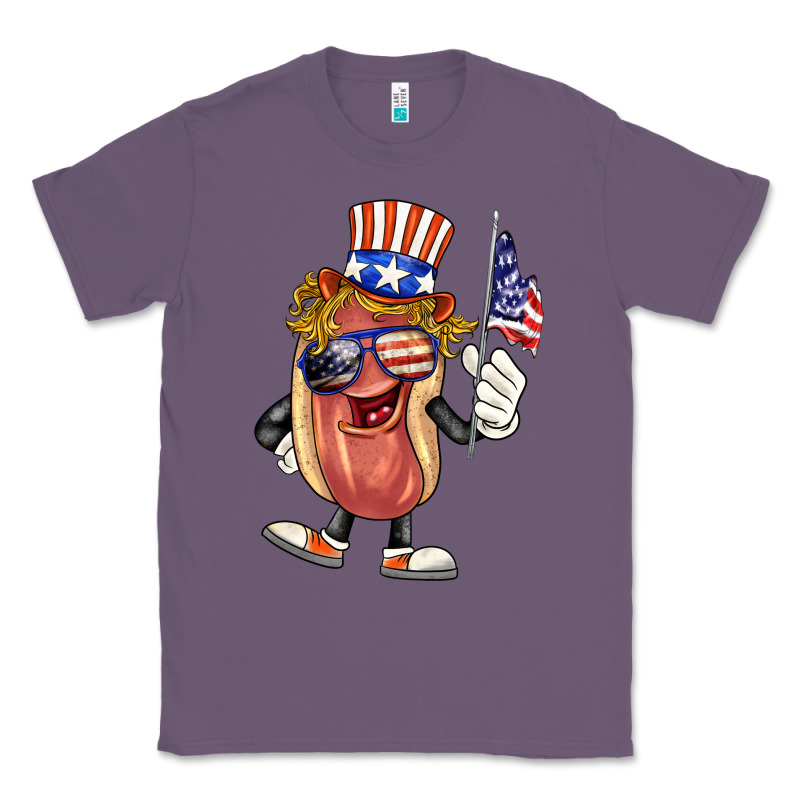 4th Of July Hot Dog Classic Tee by BarkalooDesign | Teevron