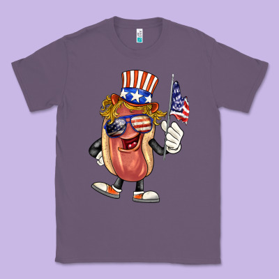 4th Of July Hot Dog Classic Tee Designed By Barkaloodesign