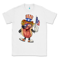White 4th of july hot dog Classic Tee - BarkalooDesign