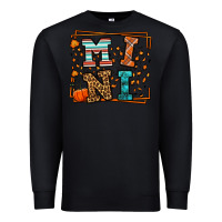 Black Fall Autumn Leopard Mini Premium Sweatshirt - LillyAllenDesigns
