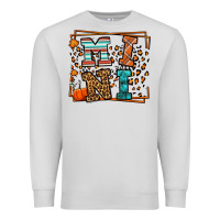 Dove Grey Fall Autumn Leopard Mini Premium Sweatshirt - LillyAllenDesigns