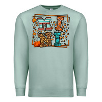 Seafoam Fall Autumn Leopard Mini Premium Sweatshirt - LillyAllenDesigns