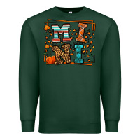 Sports Green Fall Autumn Leopard Mini Premium Sweatshirt - LillyAllenDesigns