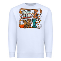 White Fall Autumn Leopard Mini Premium Sweatshirt - LillyAllenDesigns