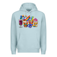 Blue Mist lgbt coffee cups Premium Hoodie - FaDigitalArtStudio