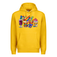 Lemon lgbt coffee cups Premium Hoodie - FaDigitalArtStudio