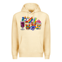 Pina Colada lgbt coffee cups Premium Hoodie - FaDigitalArtStudio