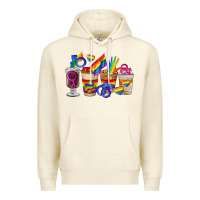 Sandshell lgbt coffee cups Premium Hoodie - FaDigitalArtStudio
