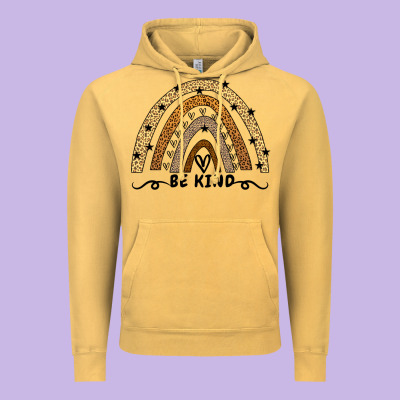 Be Kind Rainbow Vintage Hoodie Designed By Bettercallsaul
