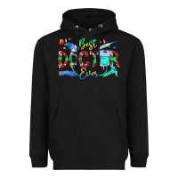Black Best Doctor Ever Heavyweight Hoodie - CowhideDigitalArt