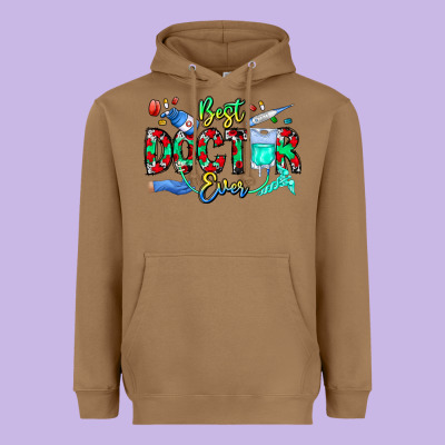 Best Doctor Ever Heavyweight Hoodie Designed By Cowhidedigitalart